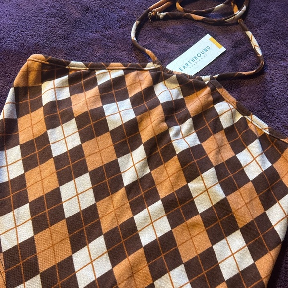 Earthbound halter cropped tank - Picture 4 of 6